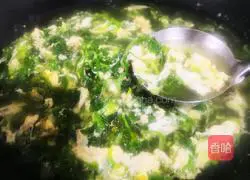 Shepherd's Purse Egg Drop Soup Recipe Illustration 6