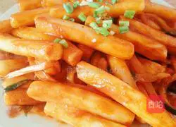 Illustration of how to make fried rice cake 12