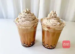 Brown Sugar Pearl Raw Coconut Latte Recipe Illustration 7