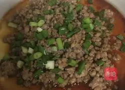 Illustration of how to make minced meat, tofu and egg custard 4