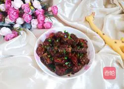 Illustration of how to cook the sauced pork ribs in seconds 12