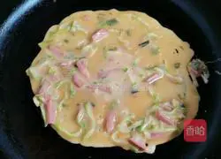 Zucchini egg pancake recipe 3