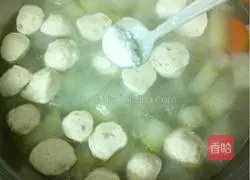 Winter Melon Meat Illustration of how to make pill soup 5