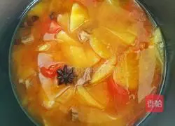 Illustration of Beef, Tomato and Sweet Potato Soup 25