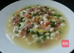 Illustration of how to make shrimp and tofu soup 10