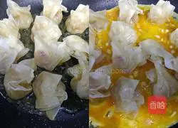 Illustration of how to make fried wontons with eggs 7