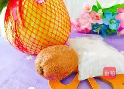 Illustration of how to make rock sugar grapefruit and kiwi fruit 1