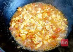 Illustration of how to make braised noodles with tomatoes and eggs 17