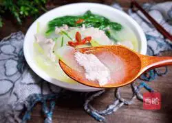 Winter melon and meat slices soup recipe 14