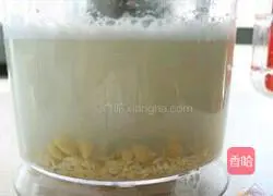 Illustration of making homemade soy milk 7