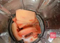 Illustration of how to make papaya milk (natural jelly) 2
