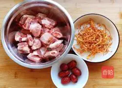 Cordyceps Flower Pork Rib Soup Recipe Illustration 1