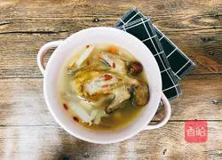 Illustration of how to make the Cantonese soup