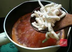 Illustration of how to make tomato and egg noodles 6 