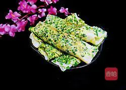 Illustration of how to make leek and egg pancakes 17