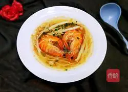 Illustration of how to make mushroom and shrimp soup 20