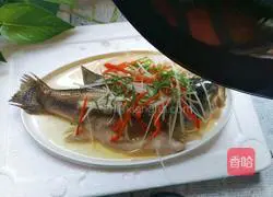 Illustration of how to make steamed seabass 10