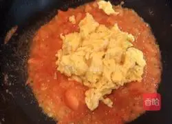 Illustration of how to make tomato and egg noodles 8