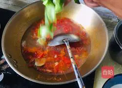Tomato, egg and vegetable soup recipe 6