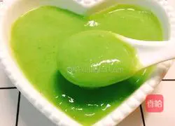 Pakchoi and millet Illustration of how to make paste 11