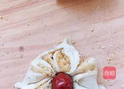 Illustration of making sweet bean flour rolls 14