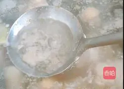 Illustration of how to make bamboo shoots, coconut chicken soup 3