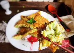 Bitter Melon Illustration of how to make egg pancakes 14