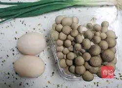 Crab meat, mushroom and egg soup recipe 1