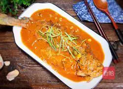 Illustration of how to make yellow croaker with tomato sauce 11