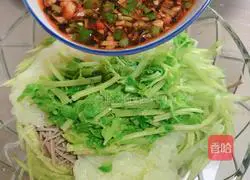 Illustration of how to make cold parsley and tofu shreds 9