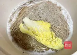 Clear soup Illustration of how to make soba noodles 3