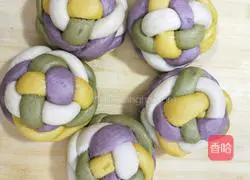 Illustration of how to make hydrangea steamed buns 10