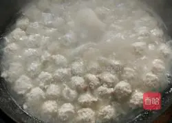 Illustration of how to make Qingbo meatballs 7