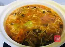 Tomato Enoki Mushroom Soup Illustration 8