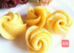 Illustration of how to make pumpkin rose steamed buns 13