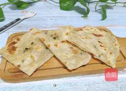 Illustration of how to make green onion cake 11