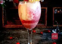 Illustration of how to make cranberry flavored yogurt drink 9