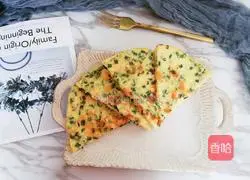 Illustration of how to make shrimp, meat and leek pancakes 9