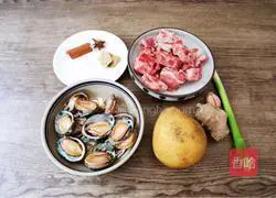 Illustration of how to make abalone ribs and stewed potatoes 1