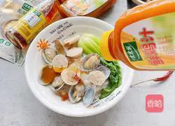 Illustration of how to make clam clear rice noodles 10