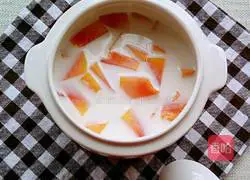 Illustration of how to make papaya milk 5