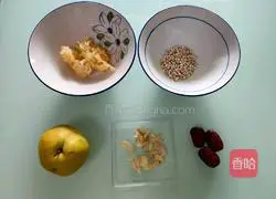 White Fungus and Sweet Pear Illustration of how to make soup 1