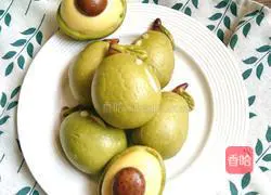 Illustration of how to make avocado steamed buns 20