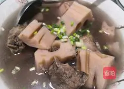 Illustration of how to make pork ribs and lotus root soup 6