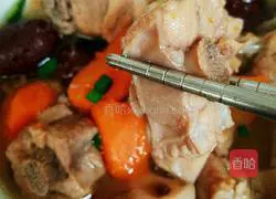 Rice cooker lotus root, carrot and pork ribs soup recipe 7