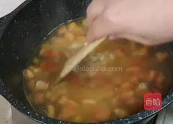 Illustration of how to make tomato and tofu soup 9