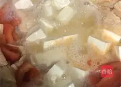 Tomato, tofu and milk mixed soup recipe 5