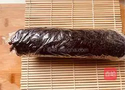 Illustration of how to make Japanese cold buckwheat noodles and cheese sushi love bento 7