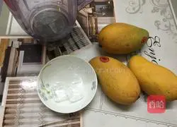 Illustration of how to make mango juice 1