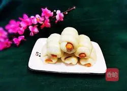 Illustration of how to make ham sausage steamed bun rolls 17